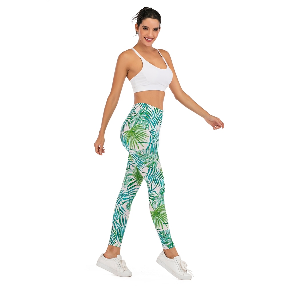 Marques femmes mode Legging Fluorescent arbre branche impression leggins mince taille haute Leggings femme pantalon