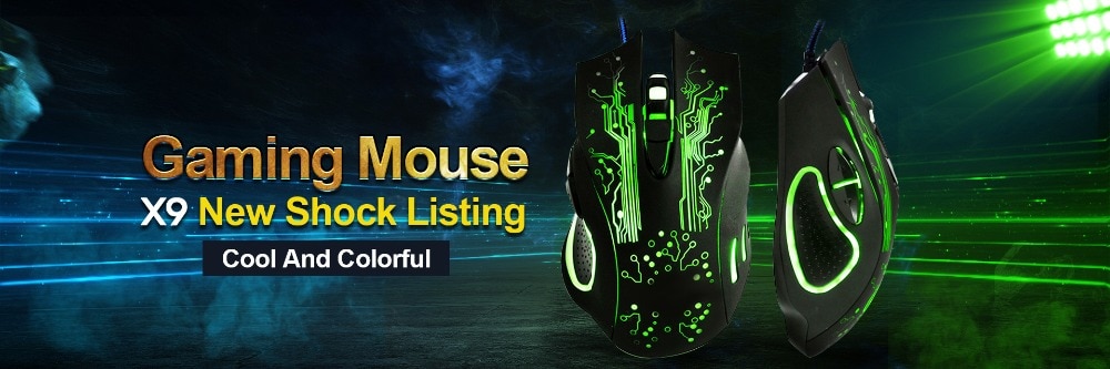 Souris de jeu filaire ergonomique 7 boutons LED 5500 DPI USB souris d'ordinateur Gamer souris X7 silencieux Mause avec rétro-éclairage pour ordinateur portable